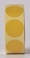 sluitzegel sticker etiket rond 30mm 1000 stuks geel