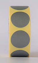 sluitzegel sticker etiket rond 30mm 1000 stuks grijs