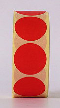 sluitzegel sticker etiket rond 30mm 1000 stuks rood