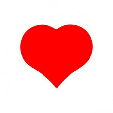 etiket sticker hart rood klein 500 stuks