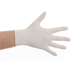 handschoen latex en poedervrij wit 100 stuks extra large xl