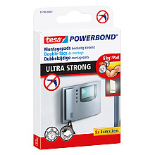 montage pad tesa powerbond ultra strong dubbelzijdig 2x6cm 9 stuks