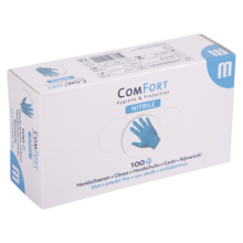 handschoen nitril en poedervrij blauw 100 stuks medium