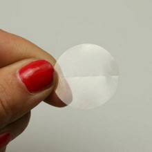 sluitzegel sticker etiket rond 35mm 1000 stuks transparant