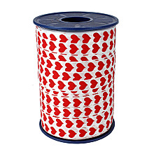 krullint 10mm x 250 meter kleur hartjes