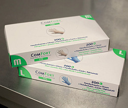 handschoen tpe en poedervrij blauw 200 stuks small