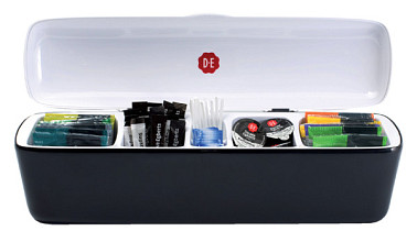 tafeldispenser douwe egberts 5 vakken met inhoud zwart