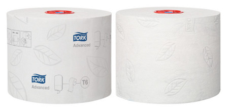 toiletpapier tork mid size t6 premium 2 laags 100m wit 127530