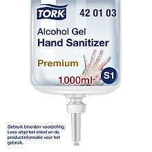 handdesinfectie tork s1 premium alcoholgel ongeparfumeerd 1000 ml 420103