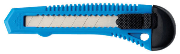 snijmes westcott office 18mm met schuifsluiting blauw