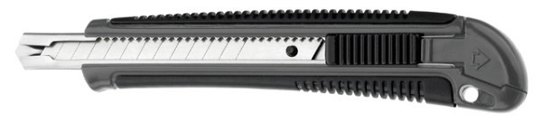 snijmes westcott professional 9mm met schuifsluiting grijs zwart