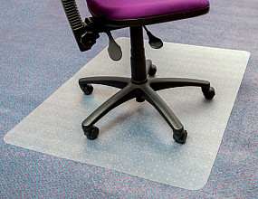 stoelmat floortex pvc 120x90cm voor zachte vloeren