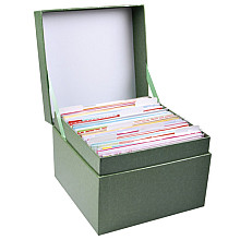 wenskaartbox paperclip inclusief 75 wenskaarten