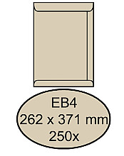 envelop quantore akte eb4 262x371mm cremekraft 250 stuks