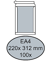 envelop quantore bordrug ea4 220x312mm zelfklevend wit 100 stuks