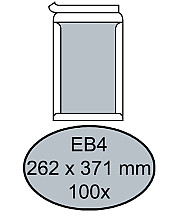 envelop quantore bordrug eb4 262x371mm zelfklevend wit 100 stuks