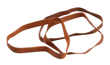 elastiek standard rubber bands 77 120x8mm 1kg 440 stuks bruin