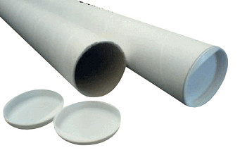 verzendkoker cleverpack a0 850x50x1.5 met doppen wit pak 5 stuks