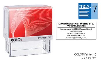 tekststempel colop printer 50 personaliseerbaar rood