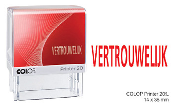 tekststempel colop printer 20 l vertrouwelijk
