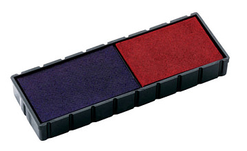 stempelkussen colop e 12 2 blauw en rood