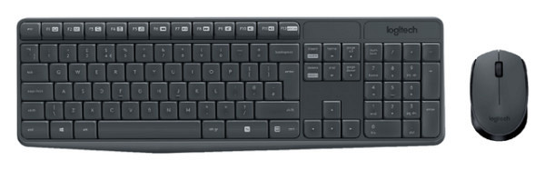 toetsenbord logitech mk235 qwerty muis zwart