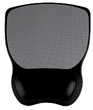 muismat quantore met gel polssteun grijs zwart