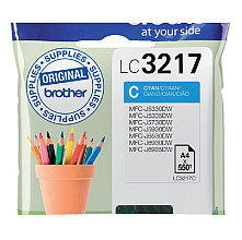 inktcartridge brother lc 3217c blauw
