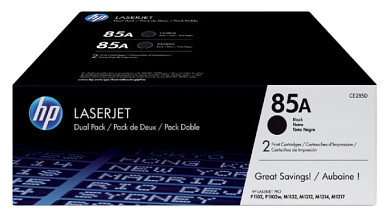tonercartridge hp ce285ad 85a zwart 2x