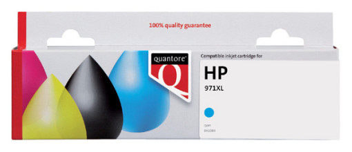 inktcartridge quantore alternatief tbv hp cn626ae 971xl blauw