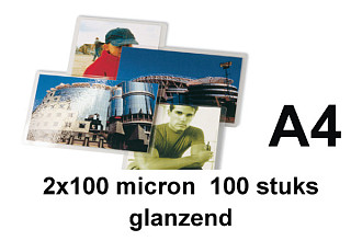 lamineerhoes gbc a4 2x100micron 100 stuks