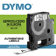 labeltape dymo labelmanager d1 polyester 12mmx7m zwart op wit