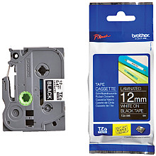 labeltape brother p touch tze 335 standaard 12mm wit op zwart