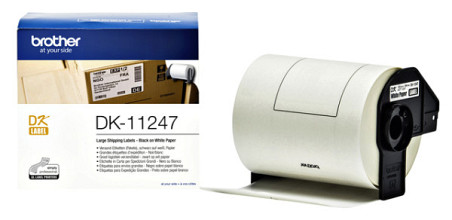 etiket brother dk 11247 verzendlabel groot 103x164mm 1 rol 180 stuks wit