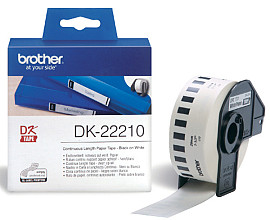 etiket brother dk 22210 doorlopend 29mm 1 rol 30m wit