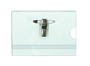 badge quantore met clip en speld 60x90mm