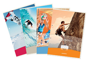 cursusblok aurora a4 ruit 5x5mm 2 gaats 200 pagina s 70gr