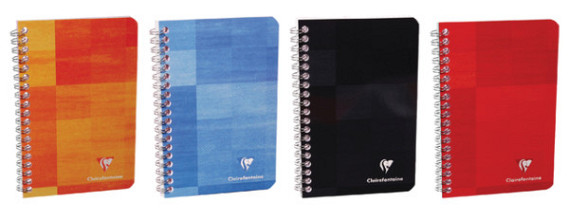 notitieboek clairefontaine 75x120mm spiraal lijn