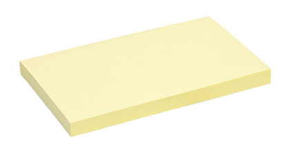 memoblok quantore 76x127mm geel 100 vel